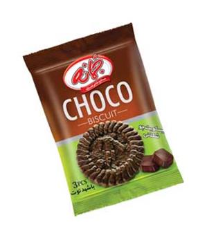 بیسکویت مینی شکلاتی سه عددی